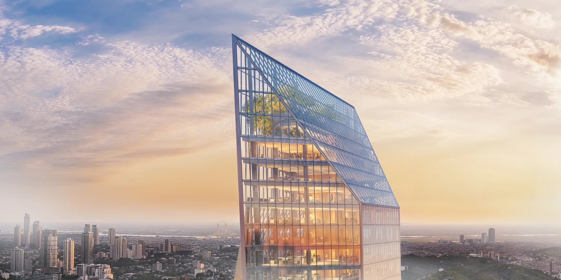 Exterior Skybar terrace render - 5 Torres by Imabox